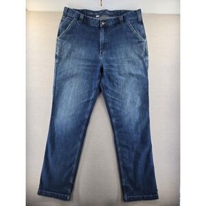Carhartt Carpenter Jeans Mens 38x34 Tall Relaxed Fit 102808-498 Denim Blue